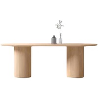 Table de salle à manger moderne de luxe, mobilier 6 places, style nordique, en pierre frittée, tables de salle à manger de cuisine assemblées pour hôtel
