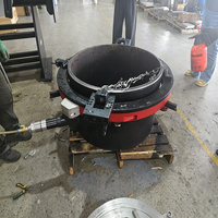 Machine de découpe et de chanfreinage de tuyaux à pince externe OCP-914, chanfreineuse de tuyaux portable à cadre divisé pour tuyaux en acier au carbone et en acier inoxydable