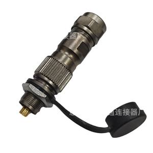 ปลั๊กเสียบการบิน St12 กันน้ำ M12 Ip66 โลหะผสมสังกะสี ชุบทองแดง ขั้วต่อไฟฟ้า - Product Image 1