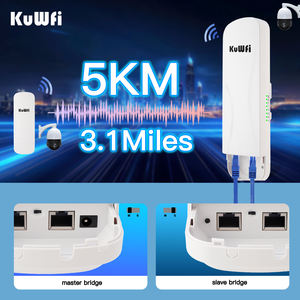 Pont sans fil KuWFi 5-8KM 5.8G point à point extérieur CPE Cloud Management PTMP Pont <span class=keywords><strong>WiFi</strong></span> longue portée <span class=keywords><strong>pour</strong></span> caméra de sites solaires - Product Image 4