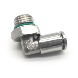 Coude de raccordement rapide pour tuyau d'air, adaptateur pneumatique à connexion rapide pour transfert de gaz et de fluides - Product Image 2