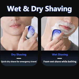 Afeitadora eléctrica de triple hoja recargable para hombre de la serie <span class=keywords><strong>Zao</strong></span>, 60 días de uso, maquinilla de afeitar eléctrica impermeable IPX7 para uso en hoteles - Product Image 3