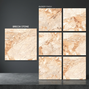 กระเบื้องพอร์ซเลนลายหินอ่อนขัดเงาขนาด 800x800 มม. คอลเลคชั่นดีไซน์พื้นทันสมัย - Product Image 3