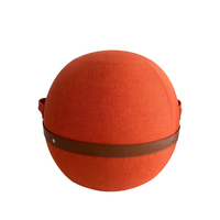 Chaise ballon de yoga avec housse amovible et lavable, fermeture éclair, pour assise active et entraînement du tronc