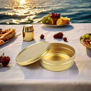 Boîte en fer blanc classique Golden Caviar de qualité alimentaire 10g-500g Tailles métalliques pour restaurants et distributeurs/importateurs - Product Image 2