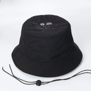 High Quality Fast Dry Bucket <b>Hat</b> Men Women Summer Breathable Waterproof Solid Color Enlarged Head Size Bucket Sun <b>Hat</b> with Rope - Product Image 1