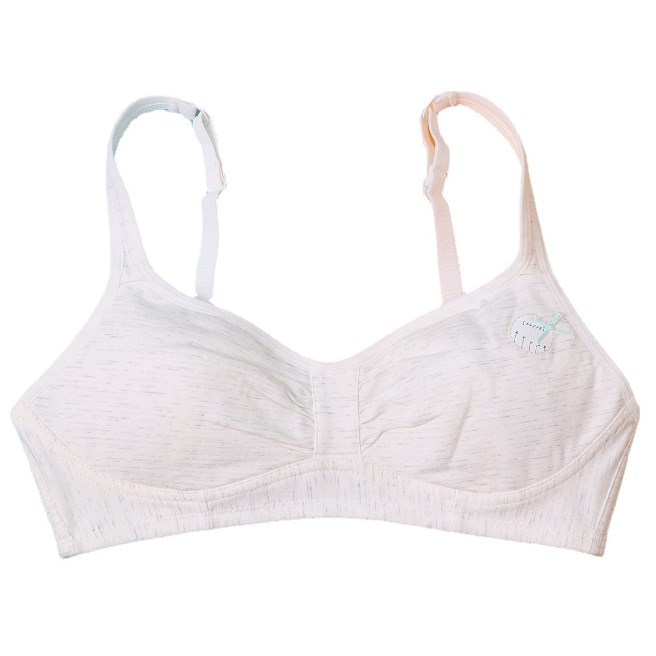 Seamless Everyday Cotton Bras for Teen Girls Breathable Sports Vest Underwear Knitted Lingerie Bra