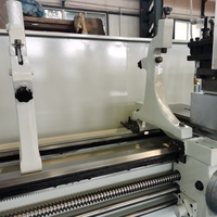 Tour manuel horizontal ZHONGXIN CA6180 380V, de moyenne capacité, numérique, haute précision, avec mandrin de 10 pouces et banc à déport de 400 mm