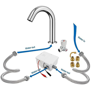 <span class=keywords><strong>Robinet</strong></span> <span class=keywords><strong>de</strong></span> <span class=keywords><strong>robinet</strong></span> d'eau à capteur infrarouge à <span class=keywords><strong>col</strong></span> <span class=keywords><strong>de</strong></span> <span class=keywords><strong>cygne</strong></span> noir automatique à économie d'eau <span class=keywords><strong>pour</strong></span> évier <span class=keywords><strong>de</strong></span> lavabo - Product Image 6