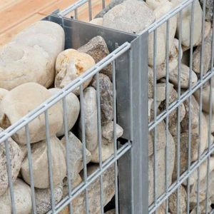 Boîte de gabion galvanisée soudée 2x0,4x0,4m, ouverture 50x100mm, clôture en treillis métallique de gabion, <span class=keywords><strong>prix</strong></span> - Product Image 2