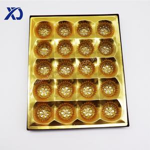 Scatola con coperchio in plastica con Logo personalizzato per fragole <span class=keywords><strong>e</strong></span> gocce di <span class=keywords><strong>cioccolato</strong></span> tartufo nero per vassoio di biscotti con stampa in rilievo - Product Image 6