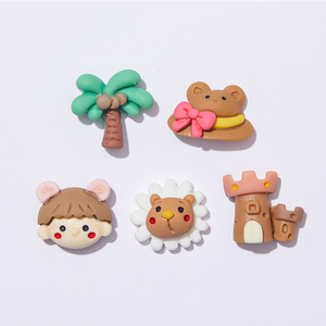 Dessin animé Nail <span class=keywords><strong>Art</strong></span> château plage Nail <span class=keywords><strong>Art</strong></span> résine accessoires résine ongles breloques pour la décoration - Product Image 2