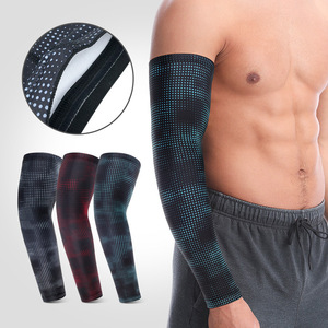 Mangas de brazo unisex con logotipo personalizado estampado baloncesto béisbol <span class=keywords><strong>deportes</strong></span> ciclismo protección <span class=keywords><strong>UV</strong></span> mangas de brazo - Product Image 4