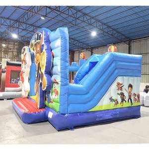 Château Gonflable PVC <span class=keywords><strong>Pat</strong></span>' <span class=keywords><strong>Patrouille</strong></span> avec Toboggan et Thème <span class=keywords><strong>Dessin</strong></span> <span class=keywords><strong>Animé</strong></span> – Idéal pour Fêtes d'Enfants – Offre Spéciale - Product Image 4