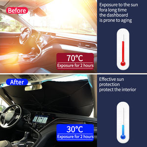 Pare-soleil universel de voiture pour enfants, personnalisé 2022 Offre Spéciale nouvelle Version 210T 140x79 cm parapluie de voiture Protection thermique - Product Image 2