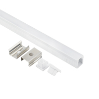 Lampu LED Mini untuk Kabinet Dapur, Saluran Aluminium dengan Diffuser PC Milky, Panjang Dapat Disesuaikan, Pemasangan Permukaan Mudah