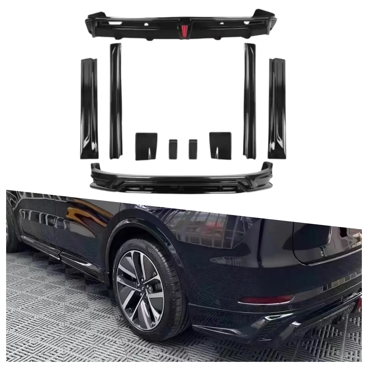 Esporte Estilo Front Lip traseiro Bumper Side Skirt Body Kit para LIDEAL L7 L8 L9 Lixiang