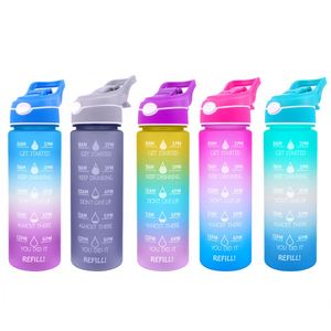 32 Oz Tritian Frosted Reusable <b>Bottle</b> With Spray Function <b>Motivational</b> and Portable Camping for Boiling <b>Water</b> - Product Image 1