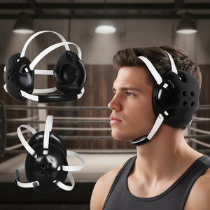 Casco personalizado ligero Unisex de alta calidad para lucha libre Boxeo Sparring Grappling Protector auditivo - Product Image 1