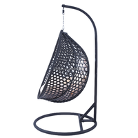 Fauteuil suspendu en rotin moderne et pas cher, style Bali, pour patio, meubles d'extérieur, panier suspendu, fauteuil suspendu pliable