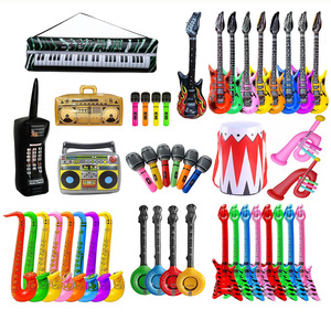 TANYOZHE Globo inflable con forma de guitarra, juguete para fiestas para adolescentes, decoraciones para fiestas en la playa con tema de música rock - Product Image 5