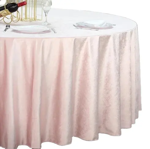 10 years factory directly wholesale popular rose gold blush velvet tablecloth