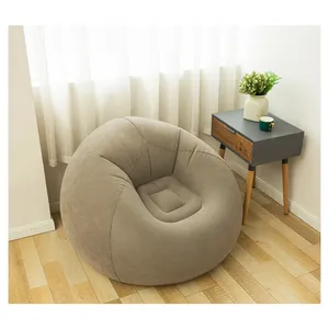 Sofá cama inflable personalizable para sala de estar, tumbona de PVC, bolsa de asiento