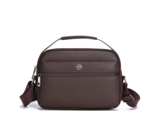 Sac bandoulière de luxe pour homme, sac messager décontracté et élégant, motif lettres, en PU imperméable de haute qualité - Product Image 1