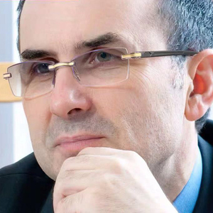 Women Men Rimless Anti Blue Light Magnification Antifatigue Eyewear Presbyopic <strong>Reading</strong> <strong>Glasses</strong> - Product Image 3