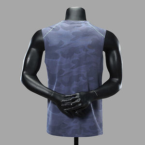 Nueva llegada Gimnasio Alta calidad Transpirable Antiarrugas Peso ligero Estilo único Precio al por mayor Venta caliente Camiseta sin mangas - Product Image 5