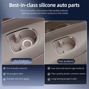 Portavasos para la Tercera Fila, Portavasos Trasero de Plástico Premium para AITO M9, Diseño Moderno, Instalación sin Perforaciones - Product Image 3