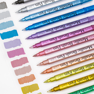 <span class=keywords><strong>Pennarello</strong></span> metallico a doppia testa in metallo Color Ledger evidenziatore 24 colori Set <span class=keywords><strong>pennarello</strong></span> - Product Image 3