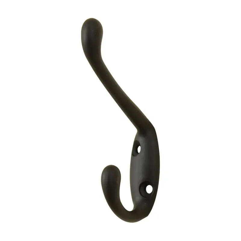 Home Decorative Hardware Wide End Coat and Hat Wall Hook for Closet Office Hotel Bathroom