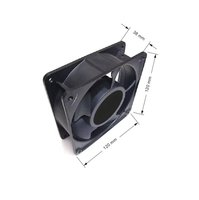 Elektrischer DC Bürstenloser Axiallüfter PWM FG 120x120x38mm PBT-Flügel Modell 12038 Hergestellt in China für Energiespeicherschrank EV
