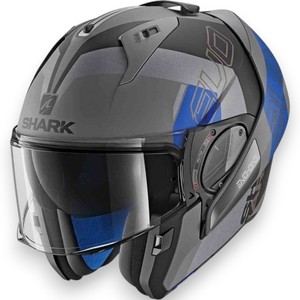 Casco Modulare Shark Evo One 2 Blu Grigio Nero XS in Policarbonato per Moto - Product Image 1
