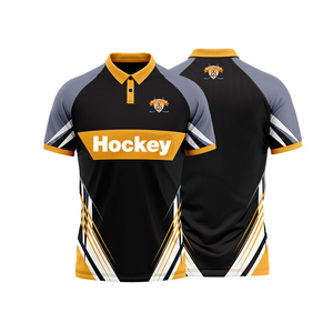 Maillot de hockey sur glace de haute qualité en polyester, impression par sublimation, broderie de logo, ensemble uniforme de hockey sur glace personnalisé - Product Image 2