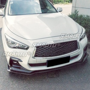 ลิ้นกันชนหน้ารถยนต์ สปอยเลอร์ดิฟฟิวเซอร์ ชุดแต่งสไตล์ปกติ สำหรับ Infiniti Q50L ปี 2014-2017 อุปกรณ์ตกแต่งรถยนต์ - Product Image 4