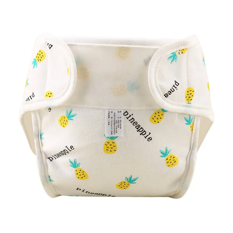 Ecological all-in-one printed baby cloth diaper that can be washed repeatedly