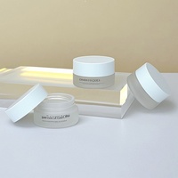 Mini contenants personnalisés en verre transparent pour baume à lèvres et rouge à lèvres de 5 ml, 10 ml, 15 ml, pots cosmétiques de 5 g, 10 g, 15 g avec bouchon à vis en plastique pour soins de la peau