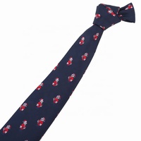Benutzer definierte Herren Krawatte mit Weihnachts logo Formale Jacquard Baum Schneeflocke und Blumen gestreiften Muster Weihnachts krawatten