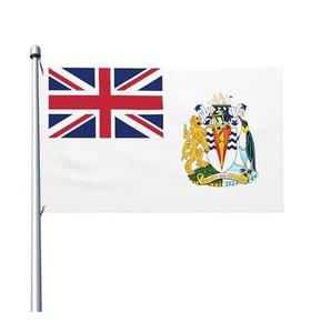 Bandera del Territorio Antártico Británico, Bandera Personalizada para Exteriores de 3x5 pies, Impresión a una Cara, Diseño Personalizado, Bandera de Bienvenida para Jardín - Product Image 1