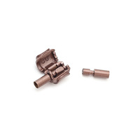 KAVNAR Fermoir Cylindrique en Acier Inoxydable Bronze avec Vis pour Bracelet, Collier, Fabrication de Bijoux DIY