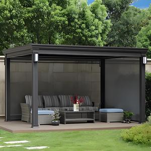 Pérgola de Aluminio de Lujo Impermeable con Techo de Láminas Ajustables para Jardín o Balcón - Product Image 6