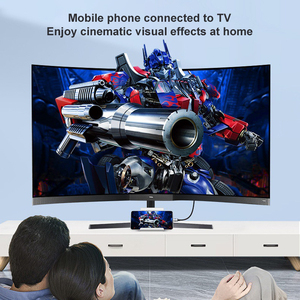 <span class=keywords><strong>Cable</strong></span> convertidor de HDTV de 2M, 4K, 60Hz, tipo C a <span class=keywords><strong>HDMI</strong></span>, <span class=keywords><strong>para</strong></span> teléfonos móviles HUAWEI Xiaomi, tabletas compatibles con proyector de computadora - Product Image 4