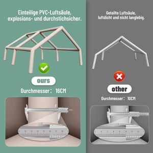 เต็นท์หลังคารถแบบพกพาอัตโนมัติสำหรับแกลมปิ้งกลางแจ้ง ผ้าอ็อกซ์ฟอร์ดสองชั้น กันน้ำ ใช้ได้ทุกฤดู มีสองห้องนอนสำหรับครอบครัว - Product Image 6