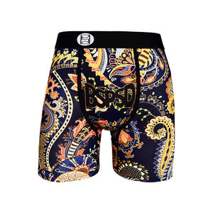 <span class=keywords><strong>Sous</strong></span>-vêtements <span class=keywords><strong>de</strong></span> sport pour <span class=keywords><strong>homme</strong></span>, taille mi-haute, tricotés, imprimé <span class=keywords><strong>de</strong></span> dessins animés, séchage rapide, respirants, boxers longs, fitness - Product Image 2