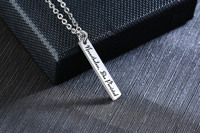 Vnox — collier avec pendentif plaqué or en acier inoxydable, plaque personnalisée avec nom, cadeau pour amoureux, femme