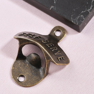 Dụng cụ mở chai treo tường bằng hợp kim kẽm bằng đồng cổ-Dụng cụ mở cố định tự phục vụ cho gia đình, quầy bar & nhà bếp - Product Image 4