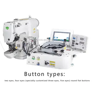 Button machine four-eye automatic transmission precise positioning clothes pants button machine
