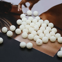Perles de baies de myrtille en vrac de plusieurs tailles, perles combinées, perles de myrtille en gros pour la fabrication de bijoux et d'accessoires